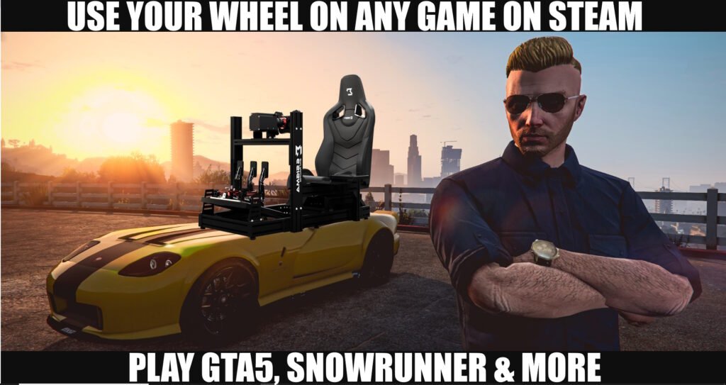 How to use your wheel in gta5 or snowrunner or any game on steam